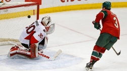 Andrew Hammond et Charlie Coyle Andrew Hammond et Charlie Coyle