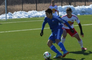 Choinière et Antoine avec le Canada U18