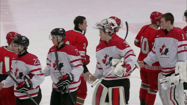 Un bon départ pour Équipe Canada junior, victorieux 7-1 face au Bélarus Image