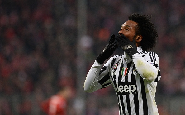 Juan Cuadrado marque le 2e but de la Juventus.