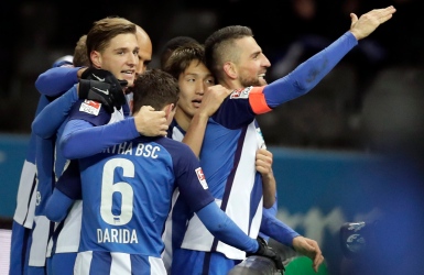 Le Hertha Berlin monte sur le podium