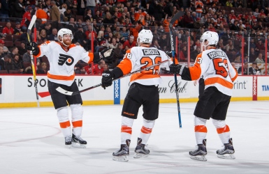 Claude Giroux donne la victoire aux Flyers