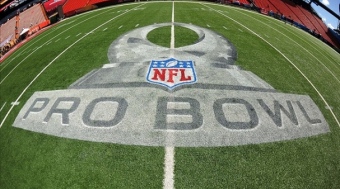 Logo du Pro Bowl 2013 sur le terrain de l'événement Terrain Pro Bowl 2013
