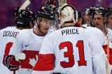 Jonathan Toews et Carey Price