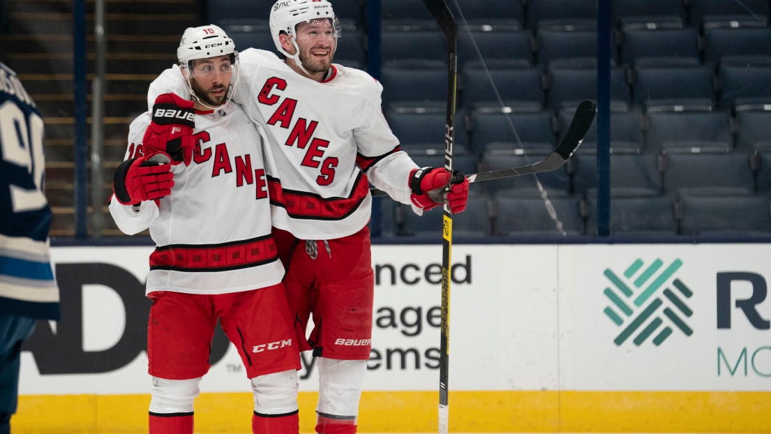 Vincent Trocheck et Brett Pesce