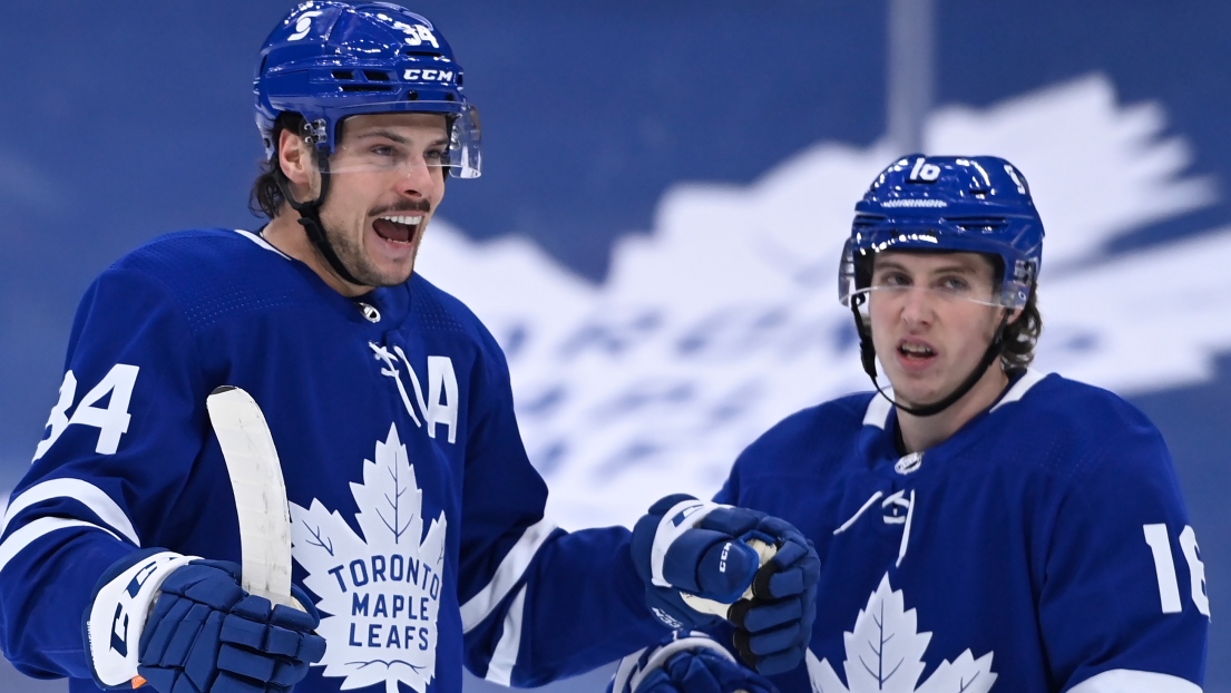 Auston Matthews et Mitch Marner