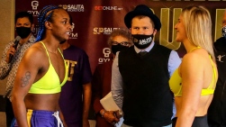 Claressa Shields et Marie-Ève Dicaire Claressa Shields et Marie-Ève Dicaire
