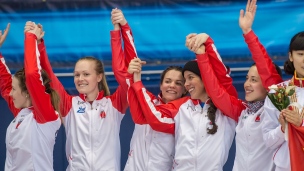 L'équipe canadienne de relais féminin