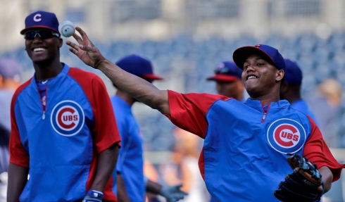 Starlin Castro et Junior Lake