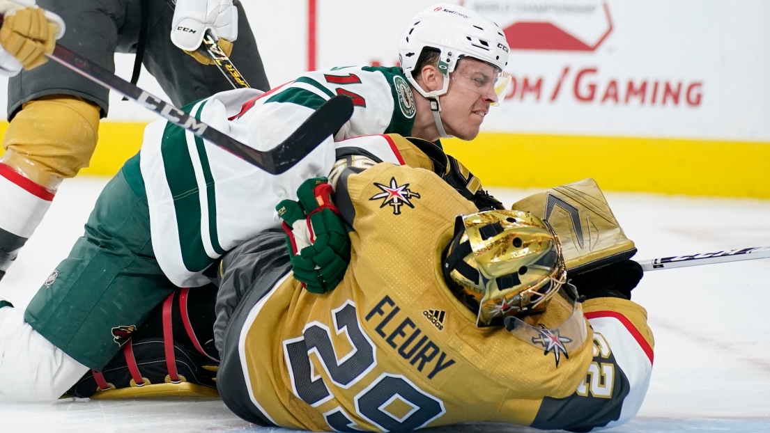 Joel Eriksson Ek et Marc-André Fleury