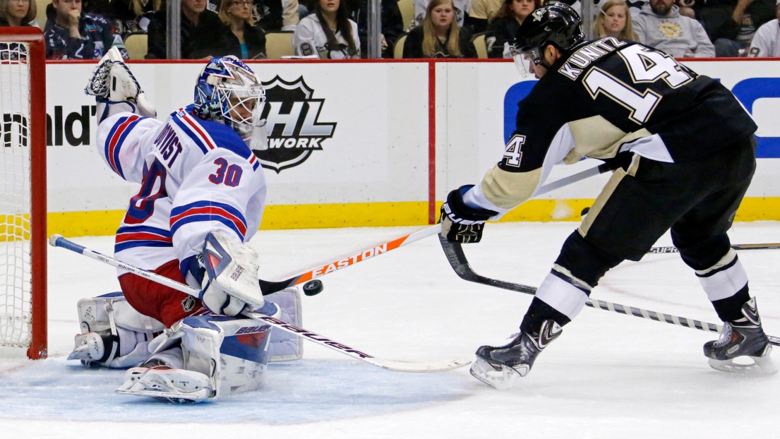 Henrik Lundqvist et Chris Kunitz