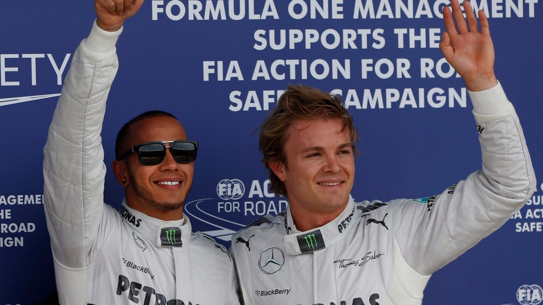 Lewis Hamilton et NIco Rosberg