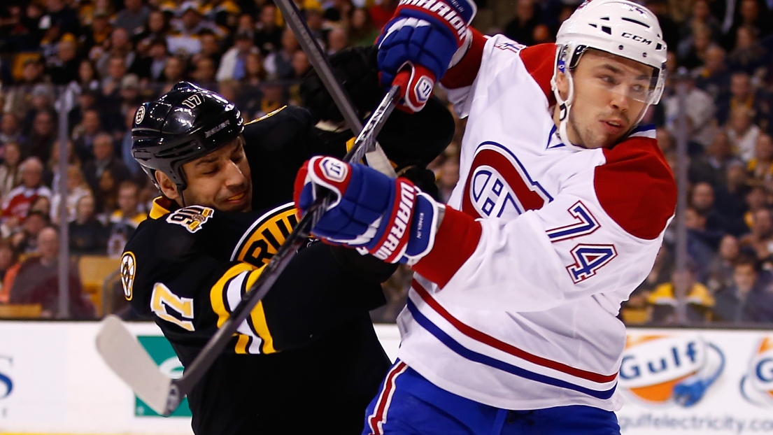 Milan Lucic et Alexei Emelin