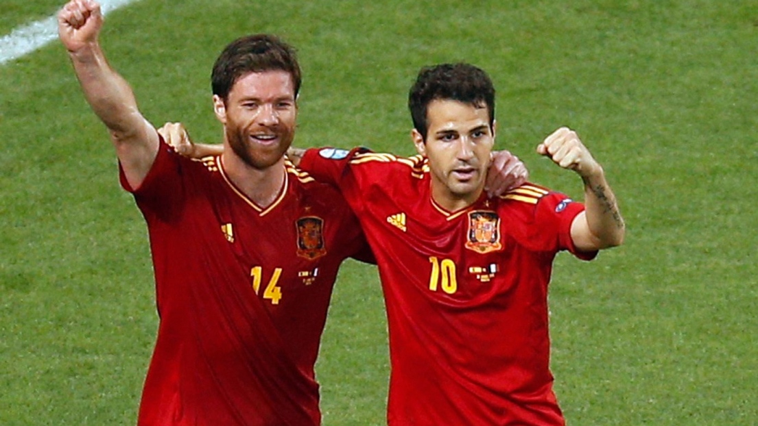 Xabi Alonso et Cesc Fabregas