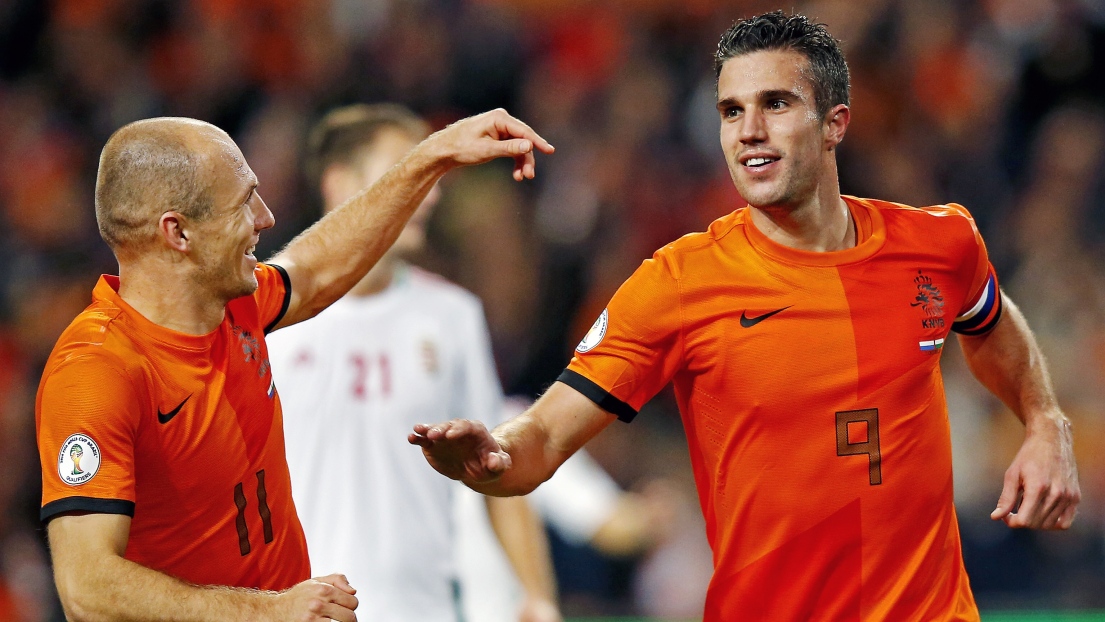 Arjen Robben et Robin van Persie 