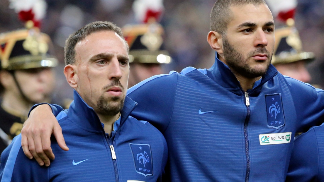 Frank Ribéry et Karim Benzema