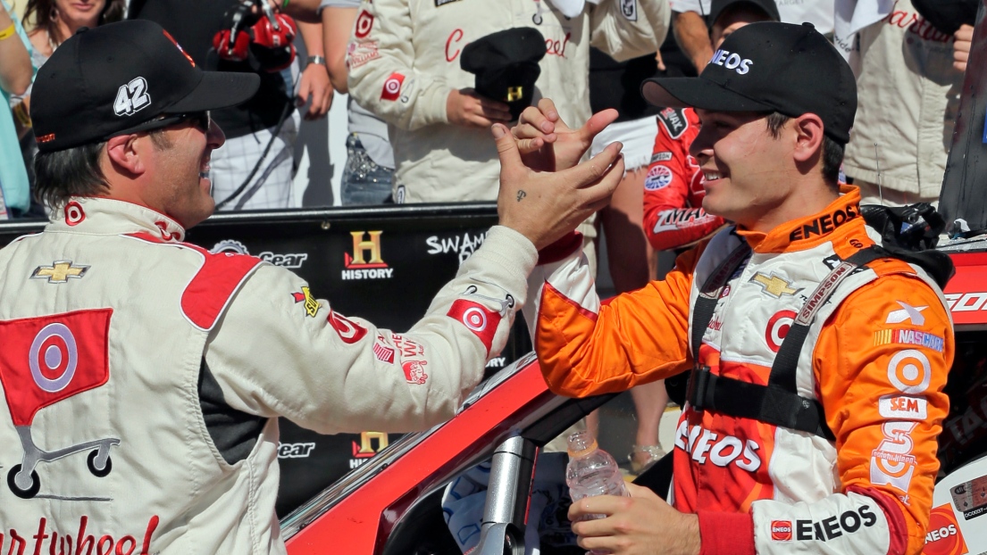 Scott Zipadelli et Kyle Larson