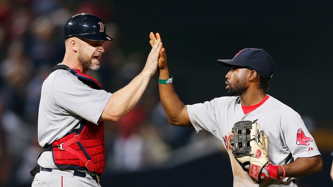 Jackie Bradley Jr. et David Ross