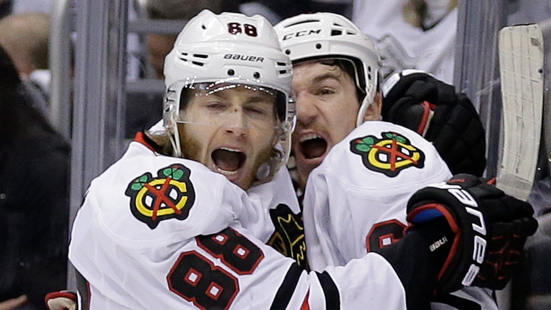 Patrick Kane et Andrew Shaw