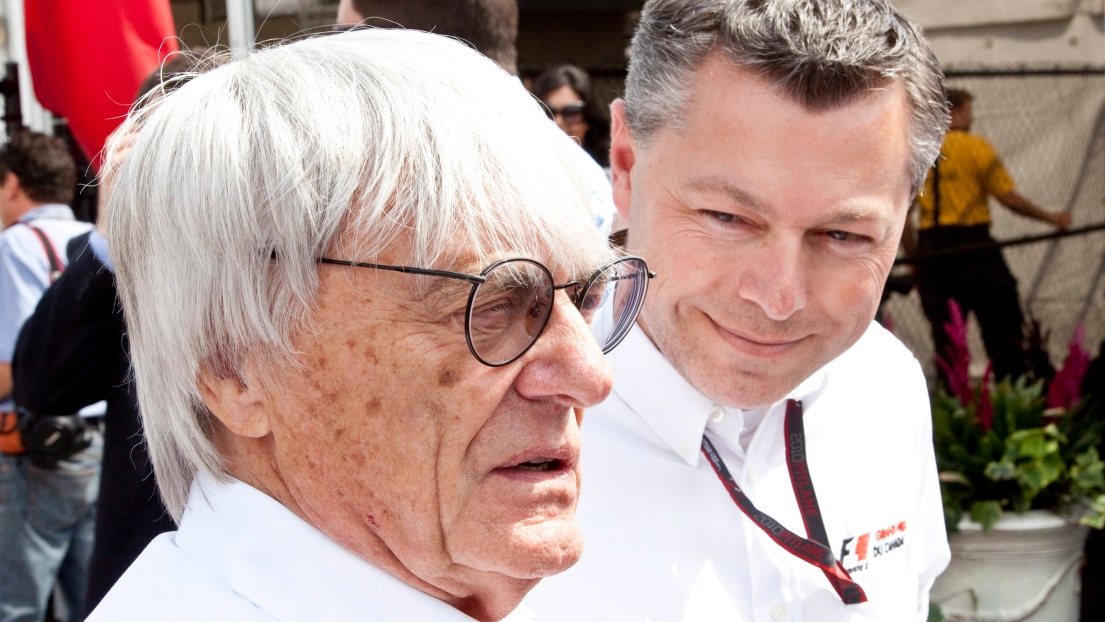 Bernie Ecclestone et François Dumontier 