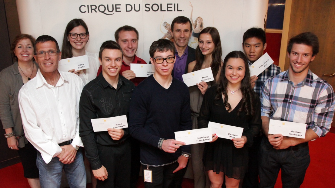 Les huit boursiers Cirque du Soleil de 2014