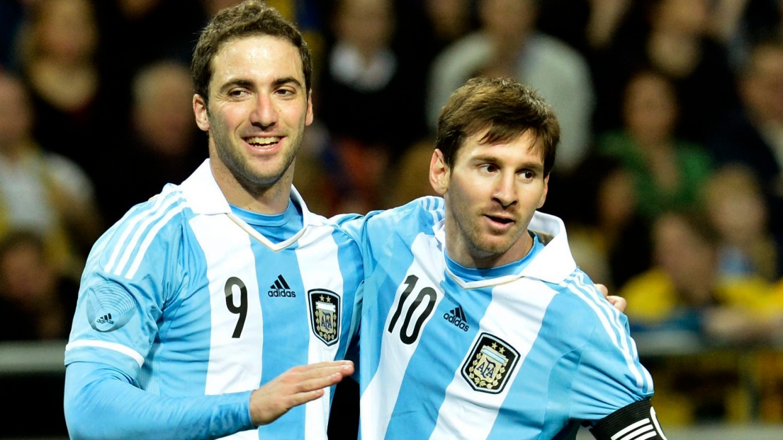 Gonzalo Higuain et Lionel Messi