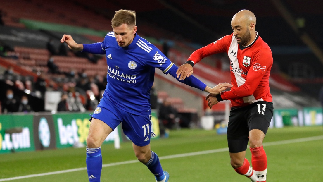 Marc Albrighton et Nathan Redmond