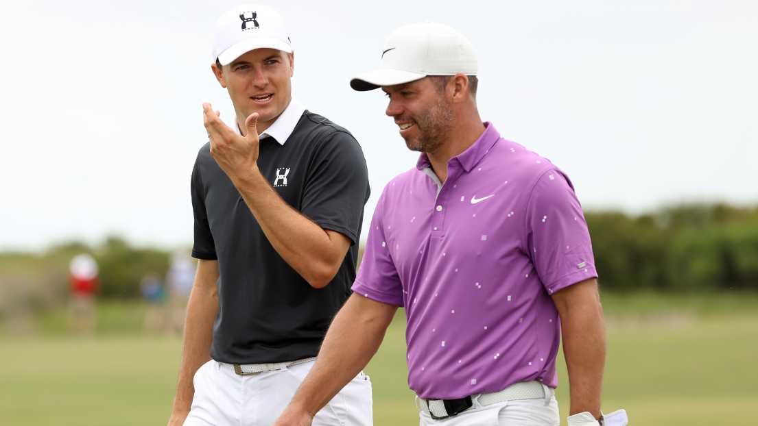 Jordan Spieth et Paul Casey