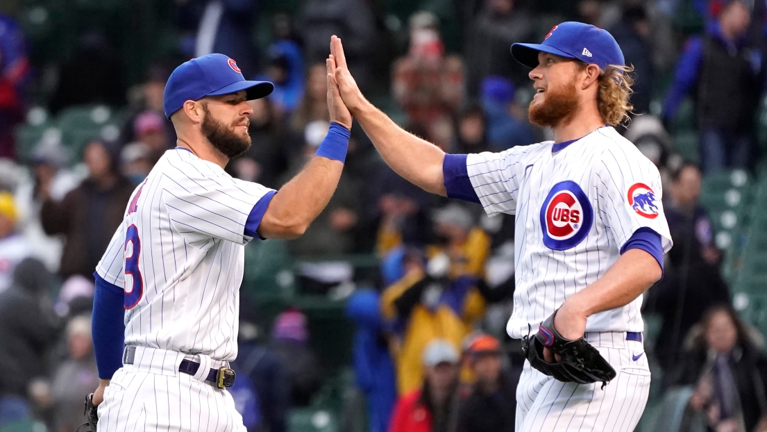 David Bote et Craig Kimbrel