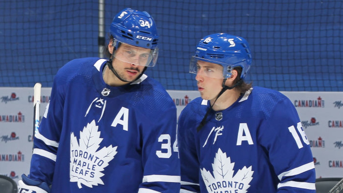 Auston Matthews et Mitchell Marner