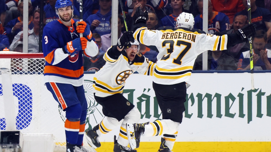 Brad Marchand et Patrice Bergeron