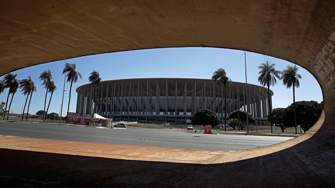 Le stade national à Brasilia