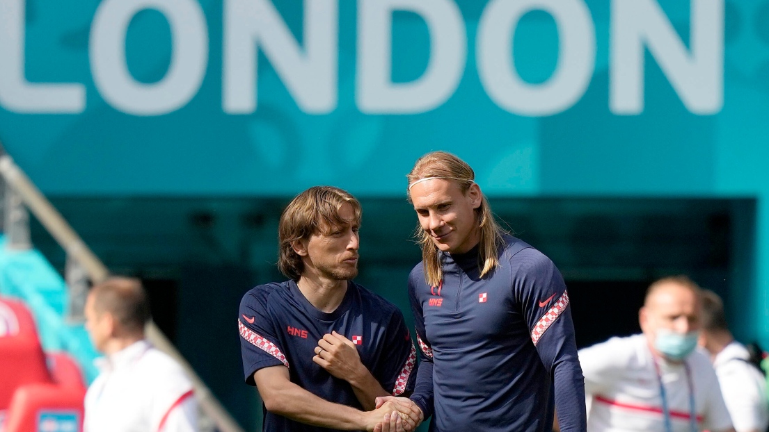 Luka Modric et Domagoj Vida