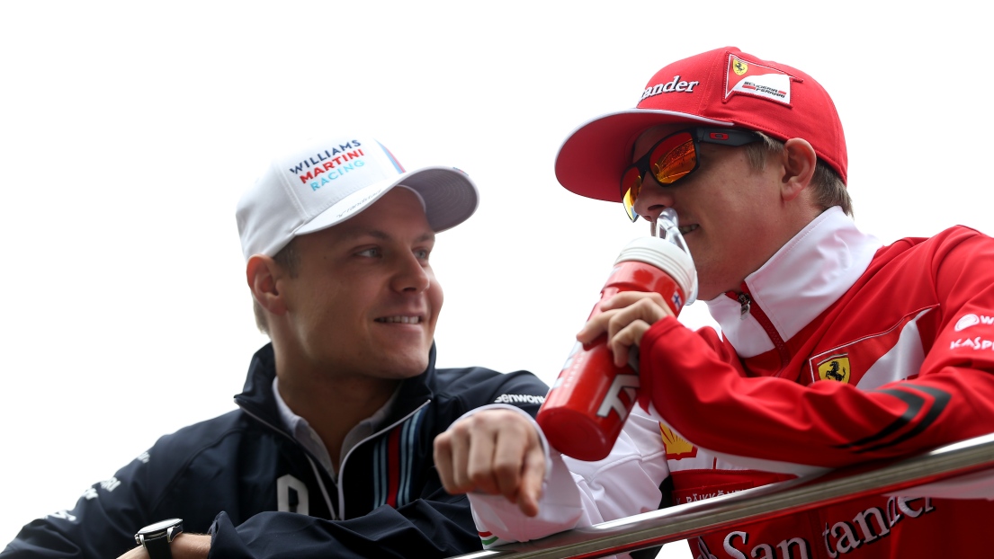 Valtteri Bottas et Kimi Räikkönen 