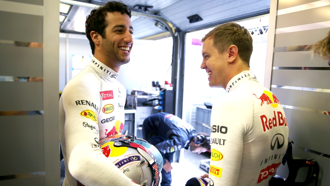 Daniel Ricciardo et Sebastian Vettel
