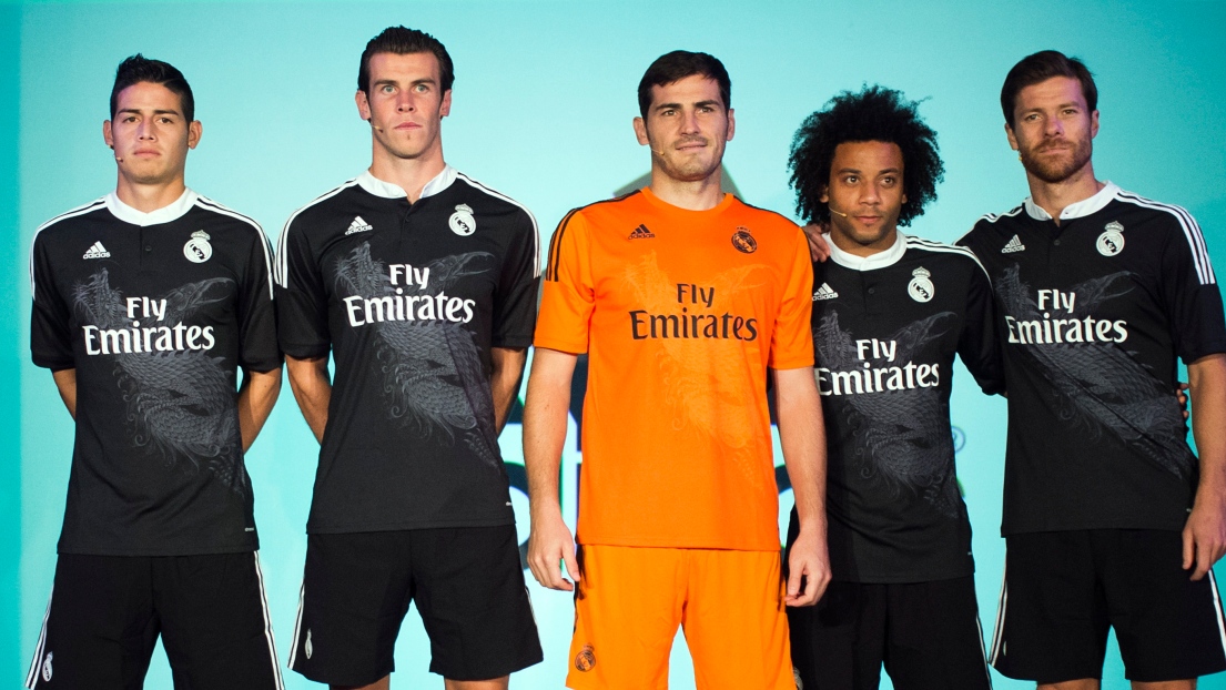 Le nouvel uniforme du Real Madrid en Ligue des champions 