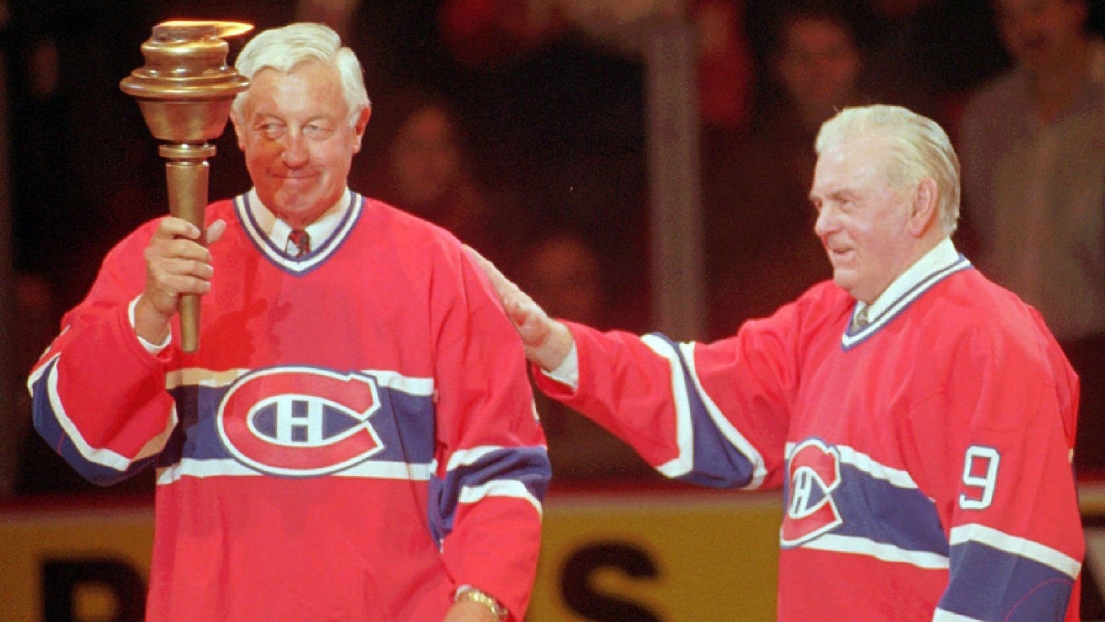 Jean Béliveau et  Maurice Richard