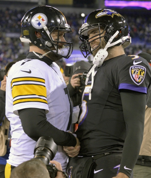 Ben Roethlisberger et Joe Flacco