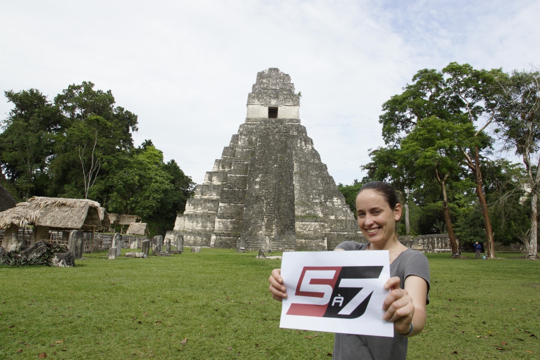 à Tikal, au Guatemala, Géraldine Rué