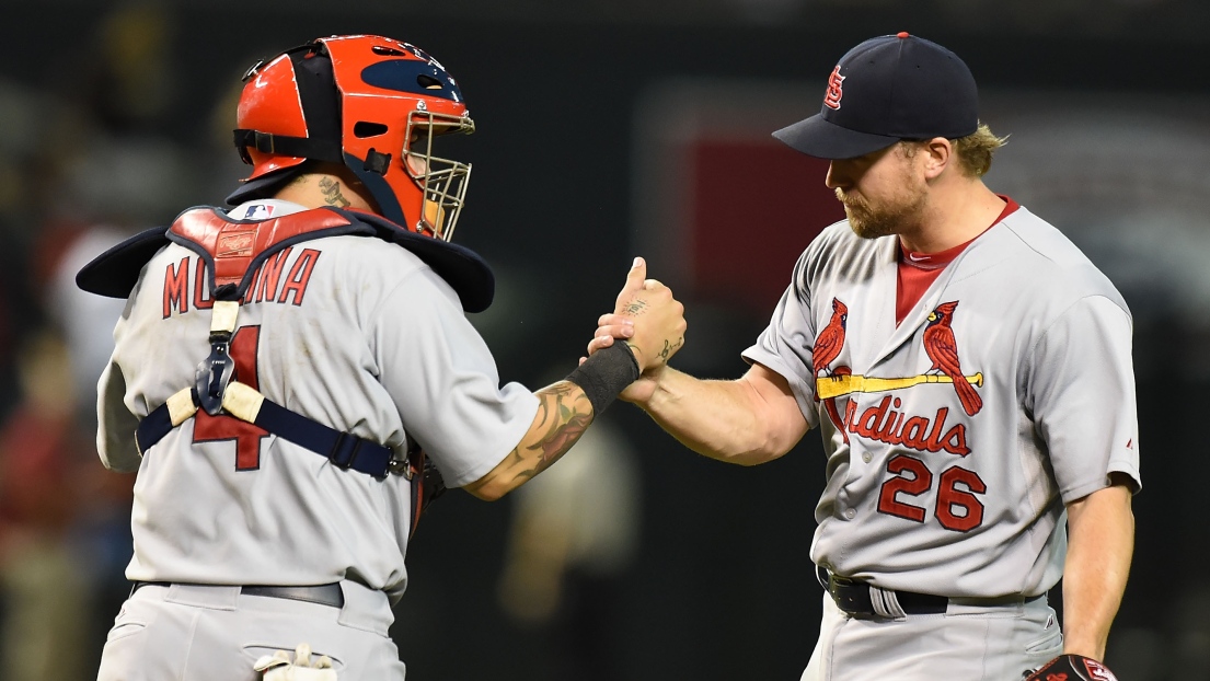 Yadier Molina et Trevor Rosenthal