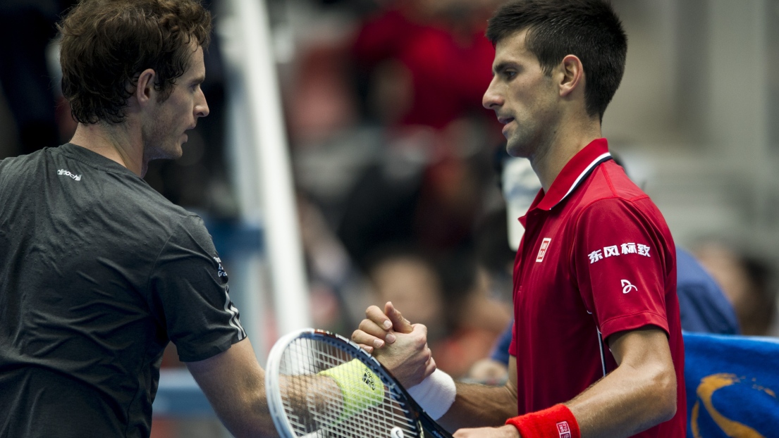 Andy Murray et Novak Djokovic 