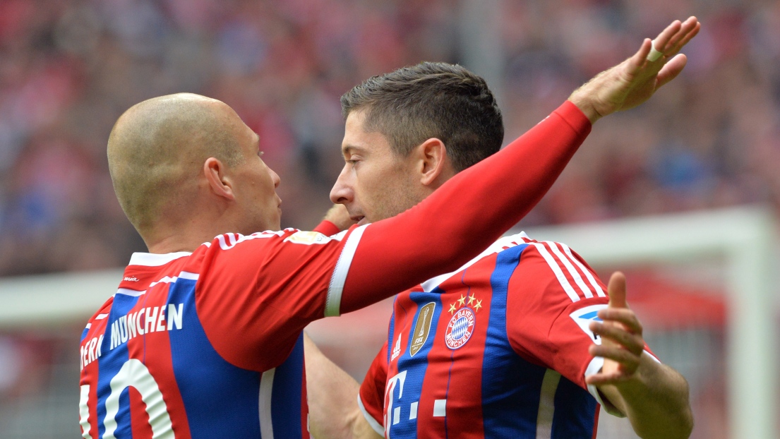 Arjen Robben et Robert Lewandowski