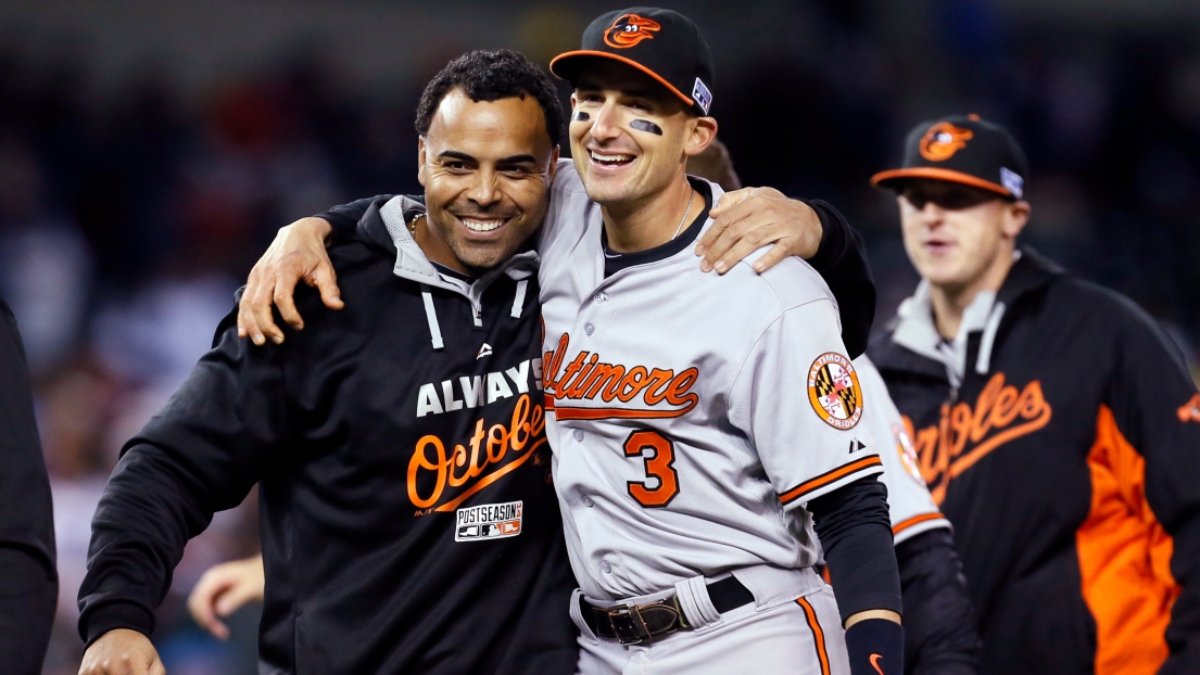 Nelzon Cruz et Ryan Flaherty 