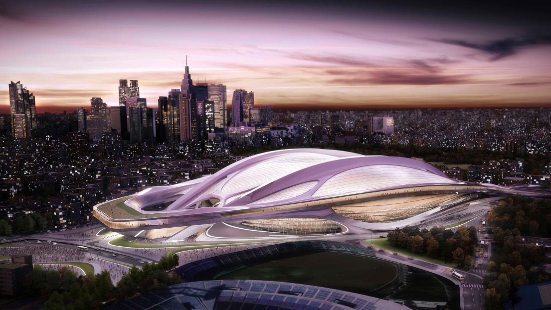 Le stade projeté de Tokyo