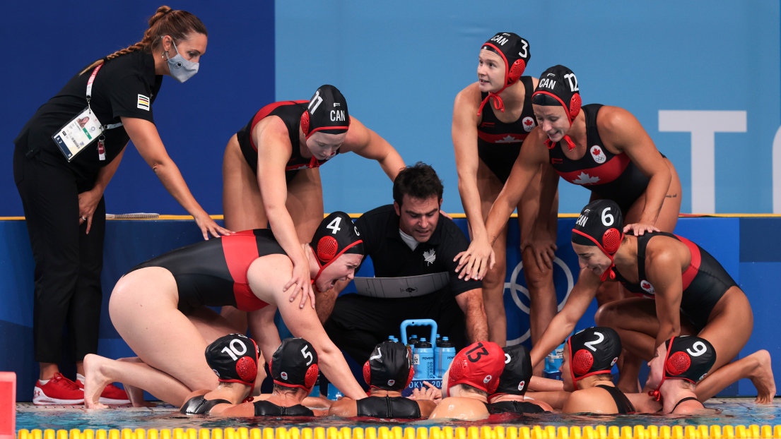 L'équipe canadienne de water-polo