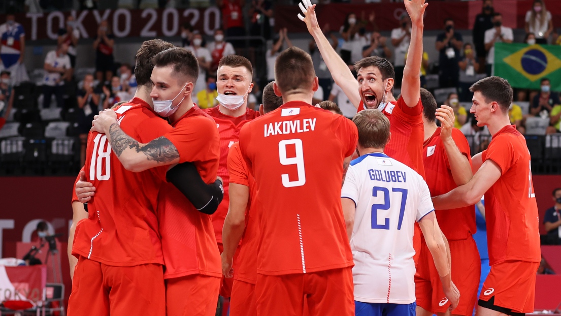 L'équipe russe de volleyball