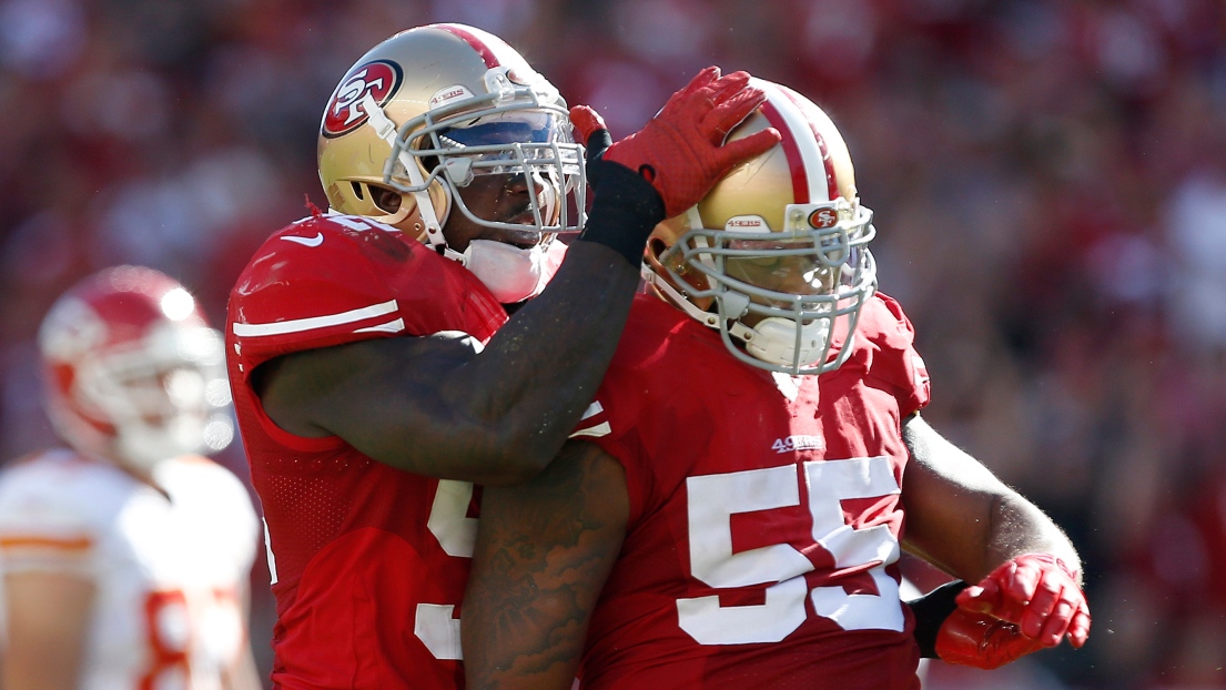 Patrick Willis et Ahmad Brooks