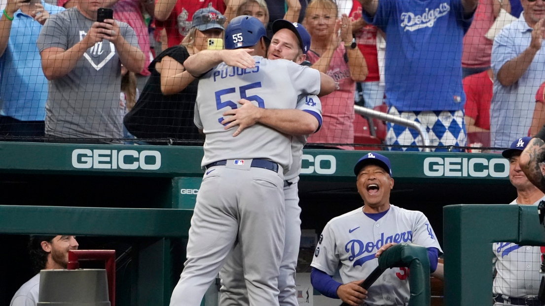 Albert Pujols et Max Muncy