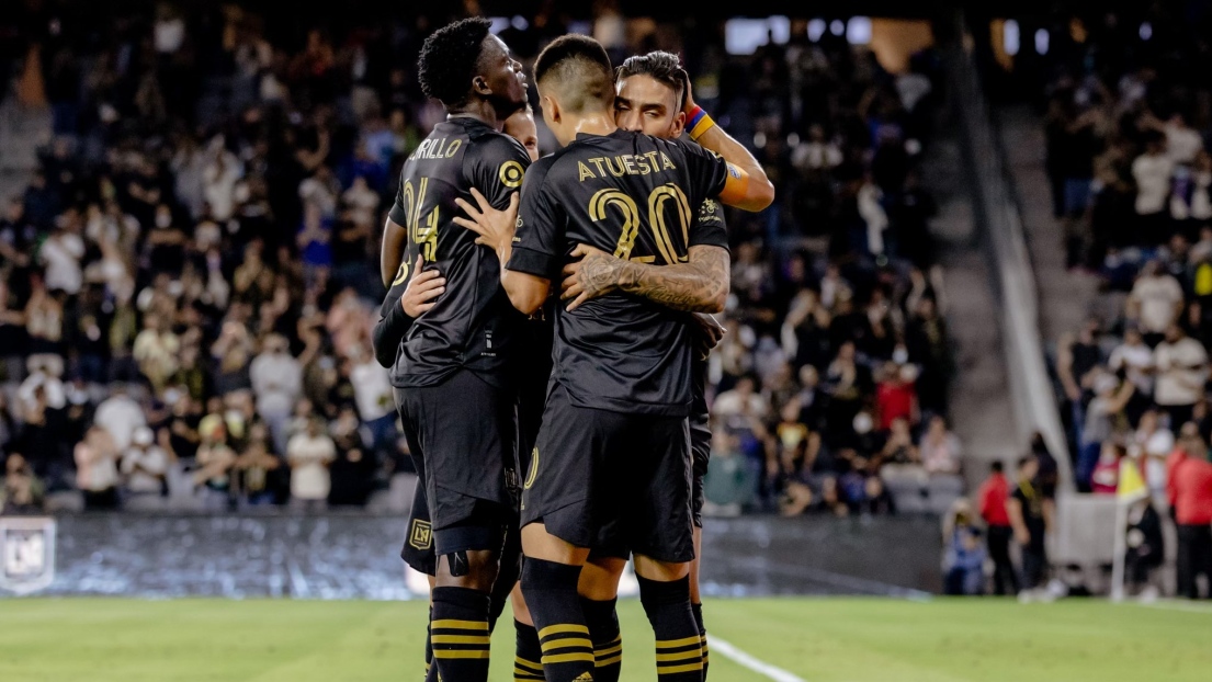 Des joueurs du LAFC qui célèbrent