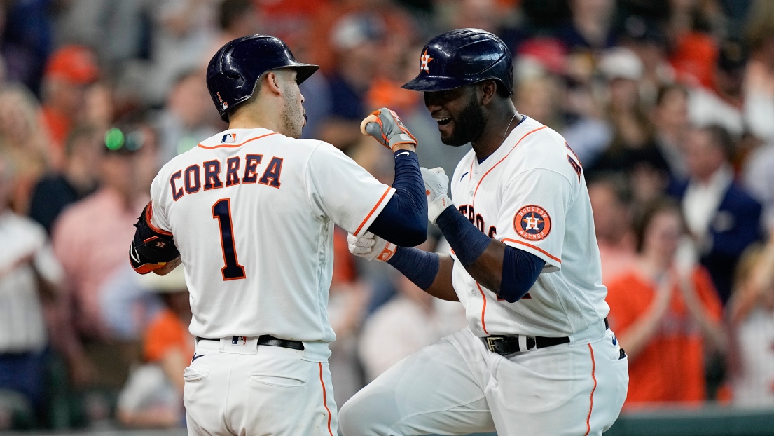 Carlos Correa et Yordan Alvarez